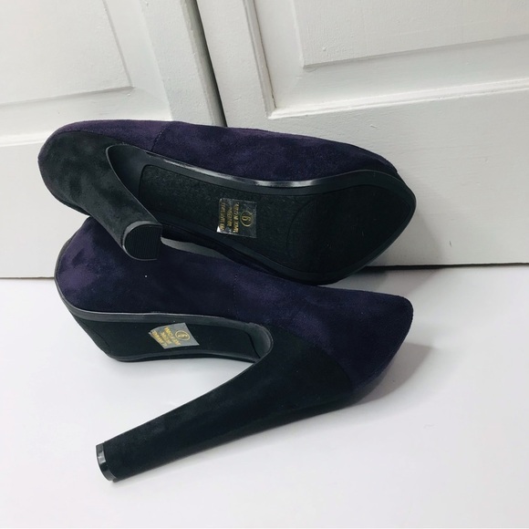 HEART IN D Purple Open Toe Suede High Heels Size 9❗️PRICE IS FIRM❗️ - Picture 8 of 9